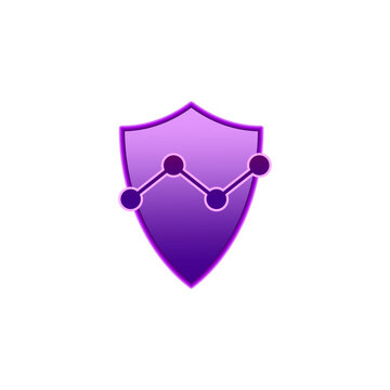 Secure connection logo. Vector illustration. stock image.