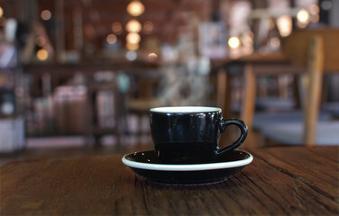 Coffee is hot, smoky coffee.