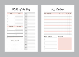 set 2 of Goal planner.