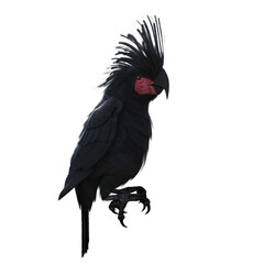 bird cockatoo black 