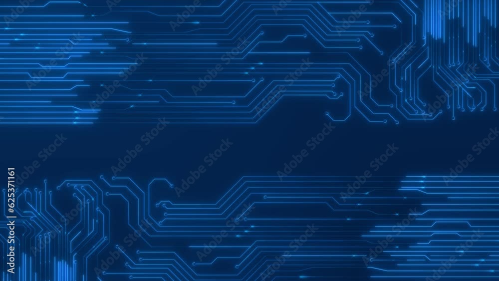 Wall mural computer ai chip cpu circuit board futuristic motherboard circuit graphic 4k background. printed boa