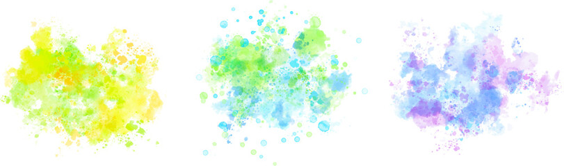 watercolor vector stains; background for texts
