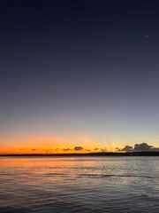 Fototapeta na wymiar sunset at Praia da Pipa in Rio Grande do Norte, Brazil.