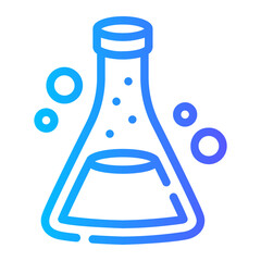 flask Line Gradient Icon