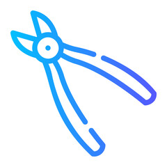 forceps Line Gradient Icon