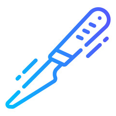 knife Line Gradient Icon