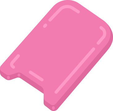 ピンク色のビート板のイラスト