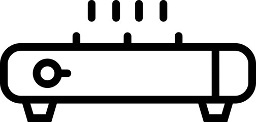 Cooking stove outline icon
