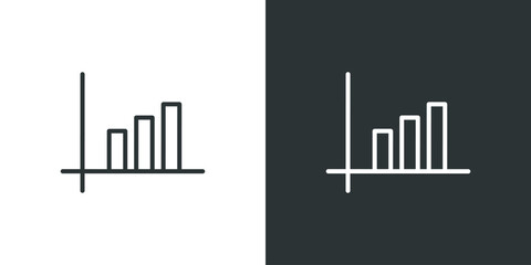 Obraz premium Bar chart icon