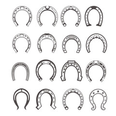 Horse leg iron icon illustration vector 