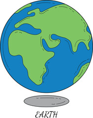 
Global environment icon design element vector.