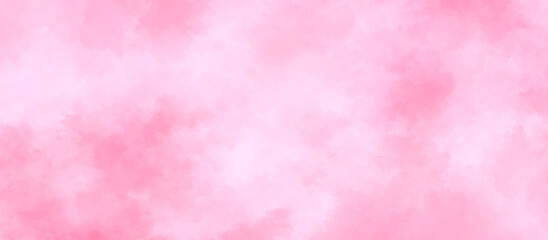 Abstract pink watercolor background .hand painted vector illustration .gradient pink texture background .Soft pink grunge background frame.	