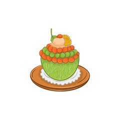 Japanese food design, vector illustration