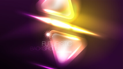 Creative geometric futuristic techno background