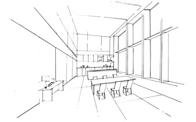 line drawing sitting and eating,a line drawing Using interior architecture, assembling graphics, working in architecture, and interior design, among other things.,house interior or interior design
