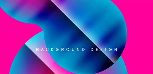 Creative geometric futuristic techno background