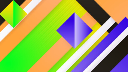Abstract colorful geometric shapes geometric shape with concept presentation background