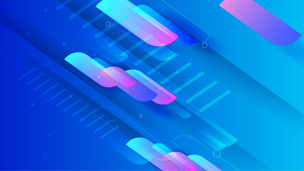 Abstract colorful geometric shapes background vector. Modern diagonal presentation background.