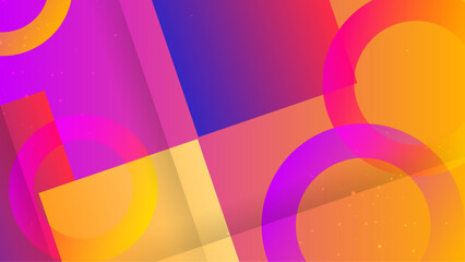 Dynamic geometric colorful geometric shapes light technology background abstract design. Vector illustration abstract graphic design pattern presentation background web template.