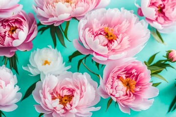 beautiful pink flowers generated by AI tool