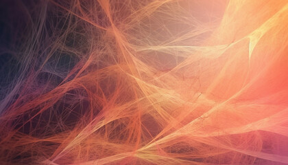 Naklejka premium Vibrant colors flow in a futuristic, multi colored fractal pattern generated by AI