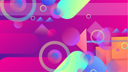Vector illustration abstract graphic design banner pattern presentation background wallpaper web template. Modern abstract colorful geometric shapes background.