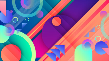Abstract colorful background with modern trendy fresh color for presentation design, flyer, social media cover, web banner, tech banner