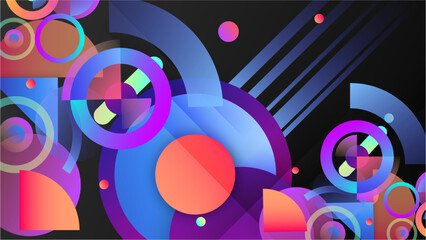Vector abstract graphic presentation design banner pattern wallpaper background web template.