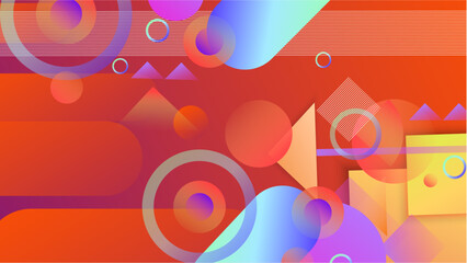 Obraz premium Vector abstract graphic presentation design banner pattern wallpaper background web template.