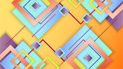 Vector illustration abstract graphic design banner pattern presentation background wallpaper web template. Modern abstract colorful geometric shapes background.