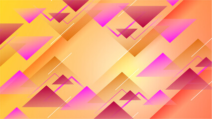 Minimal colorful geometric shapes abstract modern background design.