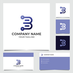 Modern Letter B Logo Design 2