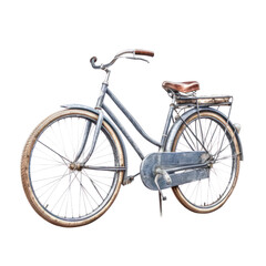 Fototapeta na wymiar vintage bicycle isolated on white background