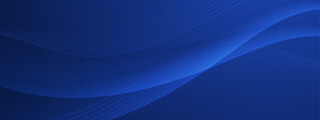 Dark blue abstract background with glowing circle lines. Geometric stripe line art design. Modern shiny blue lines. Futuristic technology concept. Suit for poster, cover, banner, brochure, website