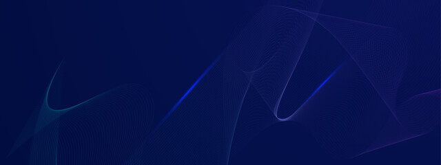 Blue abstract background with wavy lines.