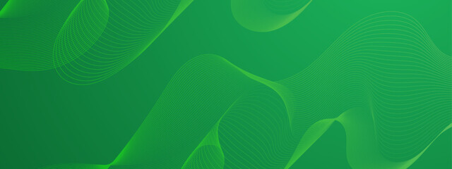 Simple minimal green abstract business presentation background with light stripes and overlap layers. Abstract gemoetric pattern luxury dark blue background