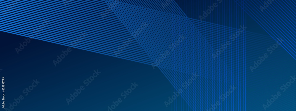 Wall mural flowing dark blue curve shape with soft gradient vector abstract background, relaxing and tranquil a