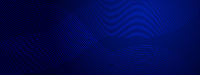Abstract blue vector background with lines.