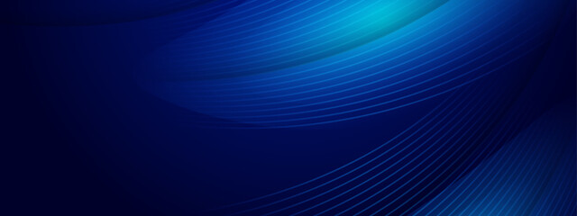 Abstract blue background with flowing lines. Dynamic waves. vector illustration.
