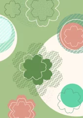 Meubelstickers Circles, floral pattern, nature idea. Modern abstract design for decorating covers, brochures, packaging, fabrics, flyers, advertisements. Vector © Irina