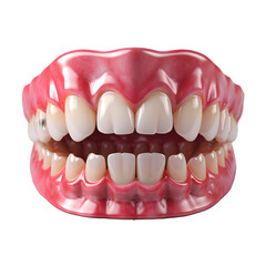 Dental Teeth with the gums png transparent background