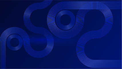 Abstract vector wave line flowing blue and pink purple gradient color isolated on black background for design elements in concept technology, music, science, A.I, tech banner