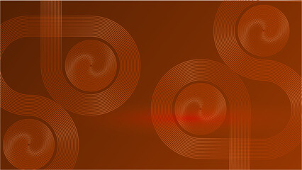 abstract orange background with modern corporate concept lines