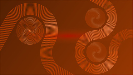 Abstract orange background with flowing wave lines. Glowing wavy lines. Shiny colorful moving lines design element. Modern dynamic wave pattern. Suit for website, poster, brochure, banner, flyer