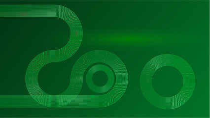 Awards background green golden royal. Lines growing elegant shine spark. Luxury premium corporate abstract design template. Classic shape post. Center led screen visual. Lights fireworks