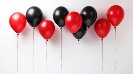 Black Friday Super Sale Background with Balloons. Generative Ai