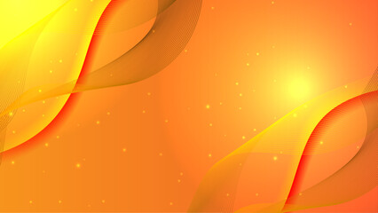 Abstract template orange geometric curve wave diagonal presentation background with dark orange line. Modern business style.