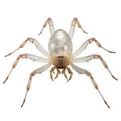 Spider isolated on white png transparent background 