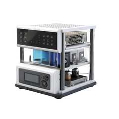 Fototapeta premium Modern kitchen appliances png transparent background