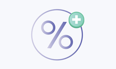 Discount bonus line icon.on white background.Vector Design Illustration.